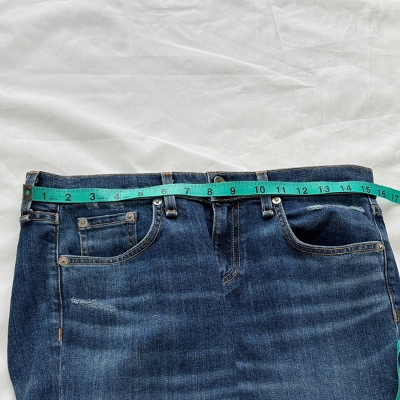 ๐Rag & Bone Blue Dre Capri Leg Jeans Size 26 Distressed Cropped๐ - Picture 11 of 17